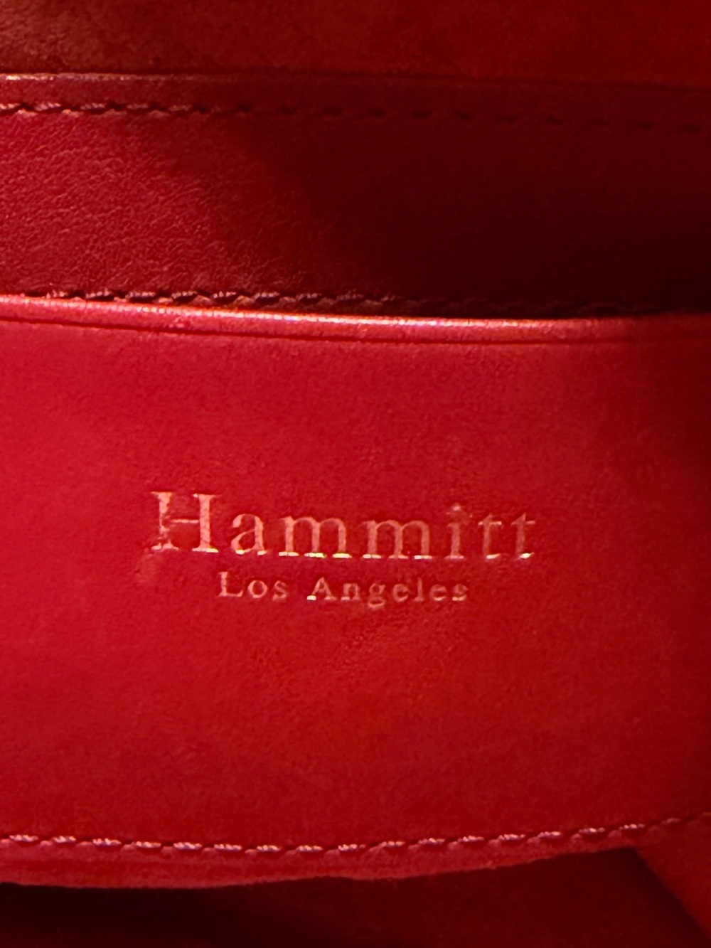Hammitt Brown Mixed Material Shoulder Bag with Signature Studded Guitar Strap - Picture 12 of 14